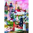 Lighthouses 1500pc Jigsaw Puzzle by Sandra Bergeron