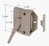 CRL Bronze Right Hand Low Profile Sash Lock - Andersen Windows
