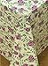 Broder Manufacturing Inc Rose Time Flannel Backed Vinyl Tablecloth, 52x70 Oblong (Rectangle)