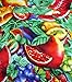 V.H.O. Funky Hawaiian Shirt for Men Short Sleeve Front-Pocket TuttiFrutti, Fruits