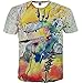 Nemolemon Men's Fashion 3D Print Uzumaki Naruto Casual Cartoon T-Shirts