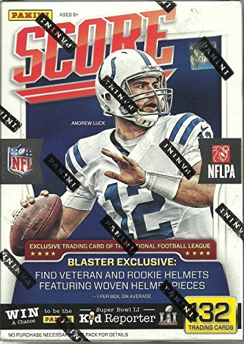 2016-Panini-Score-NFL-Football-Blaster-Box-11-Packs-12-Cards-Per-Pack-Including-One-Special-Exclusive-Rookie-or-Veteran-Helmet-Relic-Card