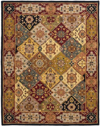 Safavieh Heritage Collection HG512B Handmade Multicolor Hand-Spun Wool Area Rug, 6-Feet by 9-Feet