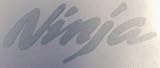 Reflective Kawasaki Ninja helmet decal