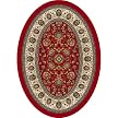 Persian Palace Rug - Ruby (3'10"x5'4" Oval)