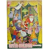 Santa and Family PeA German Advent Calendar with Chocolate Gifts Inside