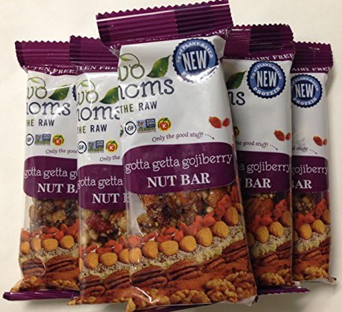 Two Moms in the Raw - Gluten-Free - Nut Bar Bundle: 6/1.5 Oz Gotta Getta Gojiberry Nut Bar (Goji Berry)