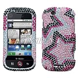 61VBV3uI%2BuL. SL160  Twin Stars Diamante Protector Case Phone Cover for Motorola CLIQ T Mobile