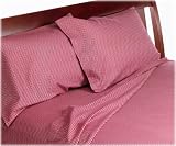 Wamsutta 100% Cotton Luxury Gingham Flannel King Sham, Brick