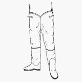 Pro Line Mfg Co 2011-9 Cleated Men's Rubber Hip Boot Waders