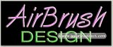 Airbrush Design Neon Sign (13H x 32L x 3D)