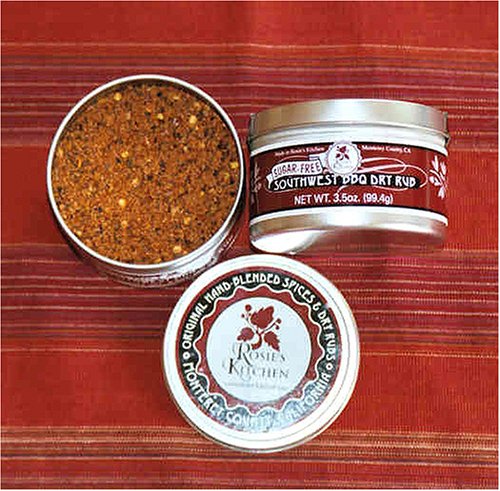 Southwest BBQ Dry Rub Sugar-Free 3.5 oz tin by Rosie's Kitchen