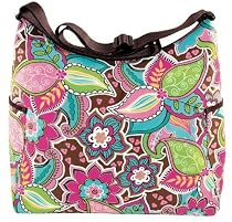 OiOi Hobo Diaper Bag - Pink Floral Bouquet (NEW!)