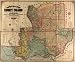 1890 VERY LARGE SOLANO COUNTY MEXICAN LAND GRANTS MAP