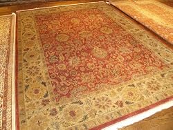 Handmade Indian Sultanabad Rug 9'x12'2"
