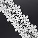 Yontree Floral Venise Lace Applique Sewing Trim Bridal Wedding Applique White 2 yards ¡­