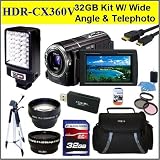 Sony HDR CX360V 1080p High Definition 32GB Handycam Camcorder Package W/ 32GB SD Memory + 2X Telephoto Lens + Wide Angle Lens + Video Light + Case + Tripod & Much More!!! Reviews 61VDWFQn1UL. SL160 Sony HDR CX360V 1080p High Definition 32GB Handycam Camcorder Package W/ 32GB SD Memory + 2X Telephoto Lens + Wide Angle Lens + Video Light + Case + Tripod & Much More!!! Reviews