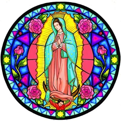 Our Lady of Guadalupe 1000pc Round Jigsaw Puzzle by Meir Studio
