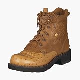 Ariat Women's ProBaby Lacer Cognac Ostrich Print & Tan