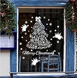 （エウィリ）EVERY クリスマス壁飾り 壁紙飾り 雰囲気満点　ウォールステッカー　ベッドルーム リビングルーム 部屋装飾　ウォールステッカー　　ウォールペーパー　XMAS　おしゃれ　　ガラス窓ステッ