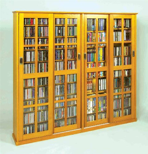 Leslie Dame MS-1400 Mission Style Sliding Glass Cabinet