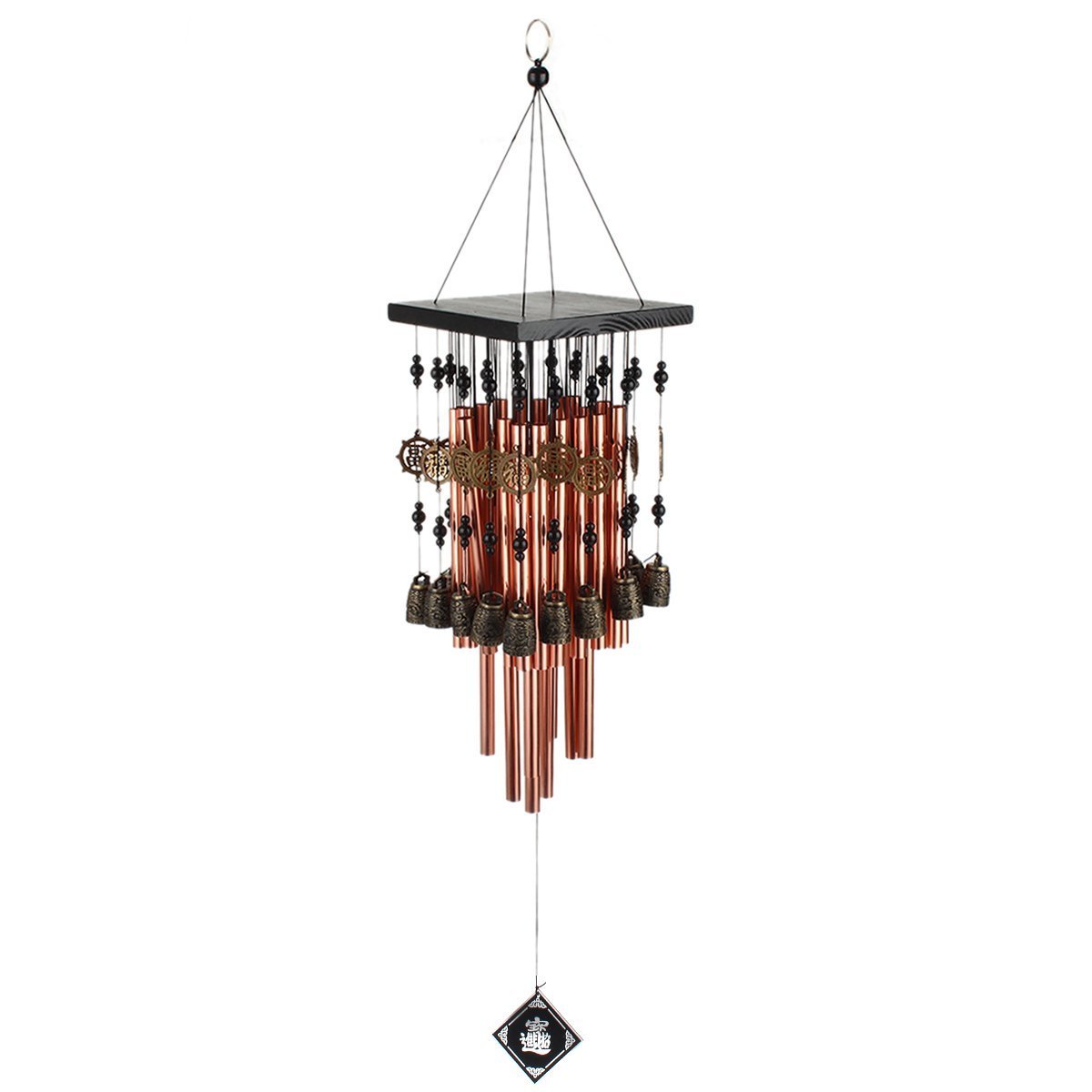 Ylyycc 28 Metal Tube Wind Chime with Copper Bell