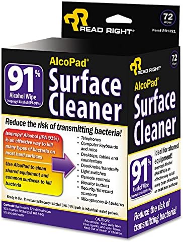 Read Right RR1320 - AlcoPad, Individually Wrapped, 24/Pack-REARR1320