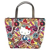 Bucket Bag (Leather) (Purse, Handbag) of Hello Kitty Pop Art
