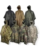 Rain Poncho JTENG&reg; waterproof, Rip-Stop for Hunting Camping Military and use with Emergency Grommet Corners for shelter use
