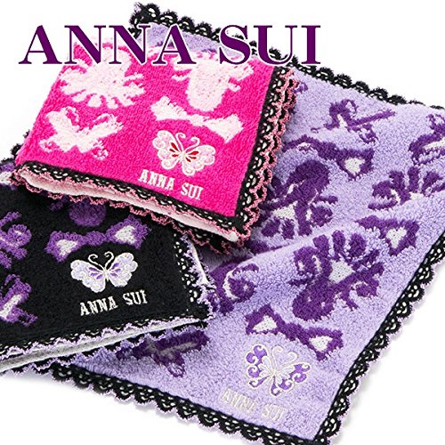 アナスイ ANNA SUI ハンカチ レディース タオルハンカチ バタフライ刺繍 5202
