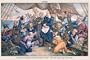 Canvas Print, Puck Magazine: Columbus Cleveland and His Mutinous Crew - 18 x 12