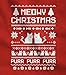 TeeStars - Meowy Christmas Ugly Sweater - Cute Xmas Party Women Sweatshirt