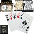 COPAG Poker-Size Jumbo Index Playing Cards - Black/ Gold (1546)