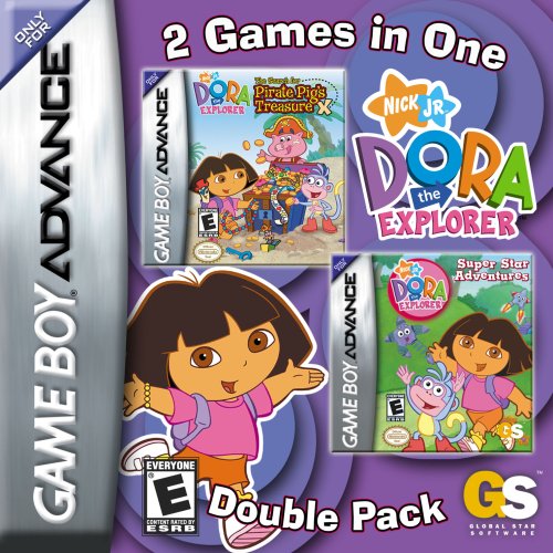 Childrens Toyshop  Video Games : Dora The Explorer Super Star Adventures & The Search for Pirate Pig's Treasure, Double Pack, Game Boy Advance