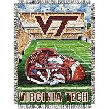 Virginia Tech Hokies Woven Tapestry NCAA Throw (Home Field Advantage) by Northwest (48x60)