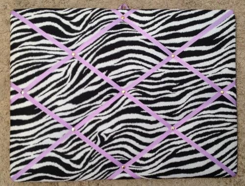 Zebra with Light Orchid Ribbon French/memo Board