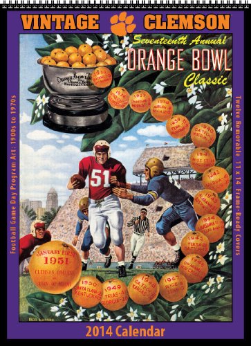 Clemson Tigers 2014 Vintage Football Calendar