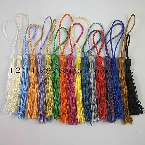 CYNDIE Hot Sale New 150pcs 125mm Length Polyester Charm Tassel Fitting Bookmarks and Jewelry No.12