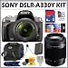 Sony Alpha A330Y 10.2 MP Digital SLR Camera with Super SteadyShot INSIDE Image Stabilization and 18-55mm and 55-200mm Lenses + Deluxe Photography Accessory Kit