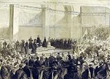 1870 の女王の通信教育を専門に行う大学のロンドンの新しい建物の印刷物