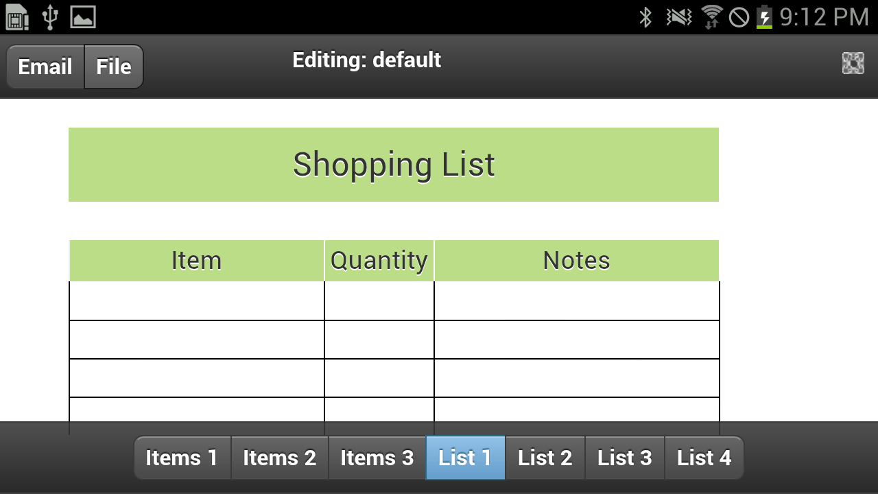 Grocery List Appstore for Android