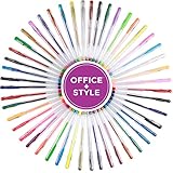 Gel Pens Set, 48 Pack, Non-Toxic, Water Resistant, Great for Sketching, Drawing, Calligraphy, & More. For All Ages - By Office Style