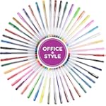 Office Style Gel Pens Set - 48 Pack