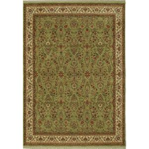 Shaw Area Rugs: Kathy Ireland First Lady Rug: Stateroom: State Garden Green 04300:...