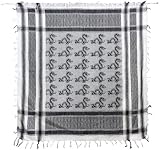 Keffiyeh Dragon Black & White Scarf