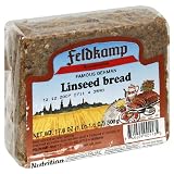 Feldkamp Linseed Bread , 17.6-Ounce Vacuum Packs (Pack of 12)