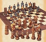 The Battle of Hastings Handpainted Chess Set