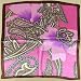 Costume Kerchief Head Scarf Floral Prints Square Scarf Stain Silk Twill Shawl Wrap Bandana