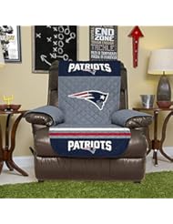 Home: Pegasus Home Fashions New England Patriots Reversible Furniture Protector for Recliner - Pegasus Home Fashions