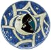 MARA Stoneware 12 COLLECTIBLE ROUND Dinner PLATE Eclipse BLUE Design